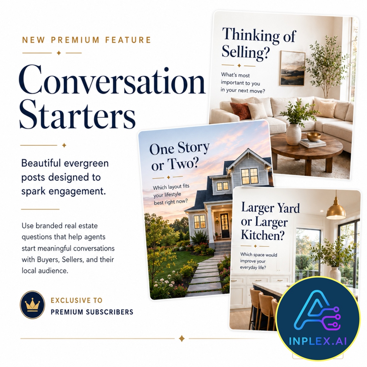 Inplex Premium branded Conversation Starters